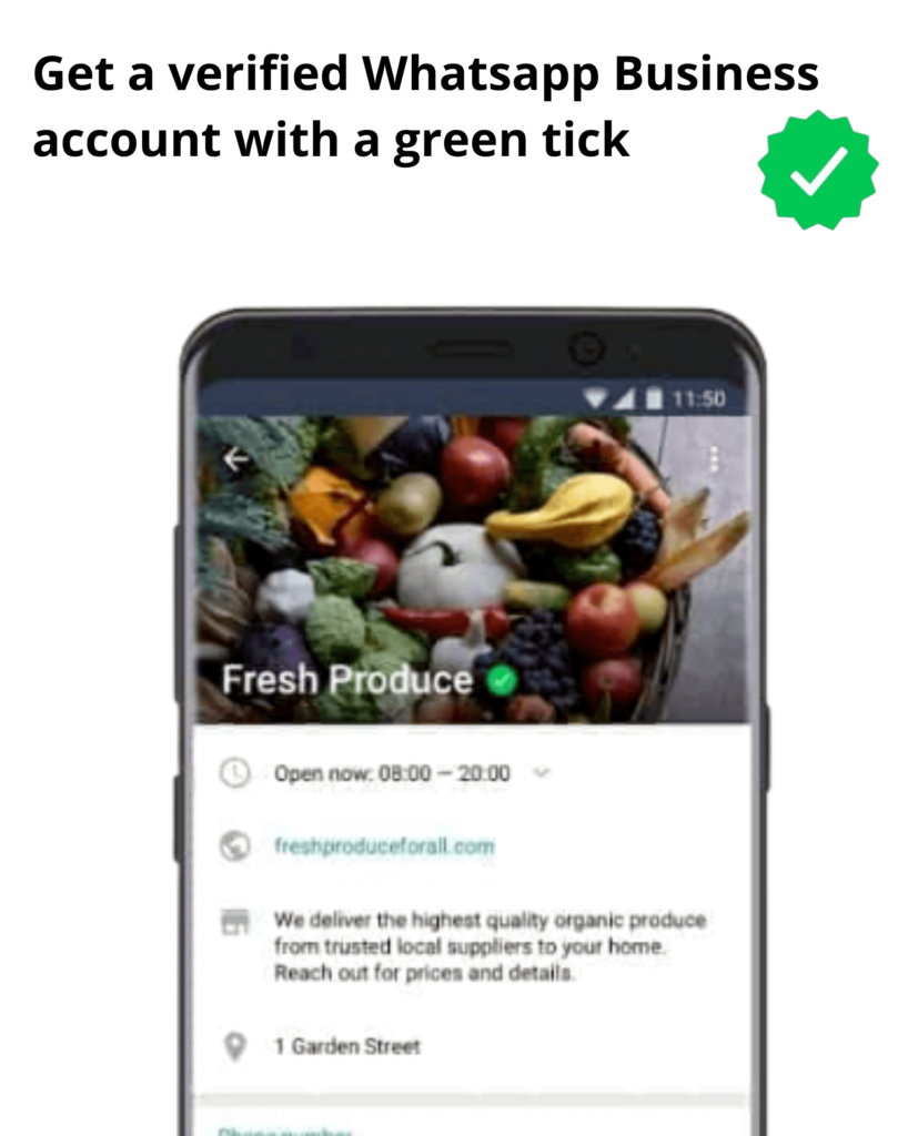 Get a verified Whatsapp Business account with a green tick