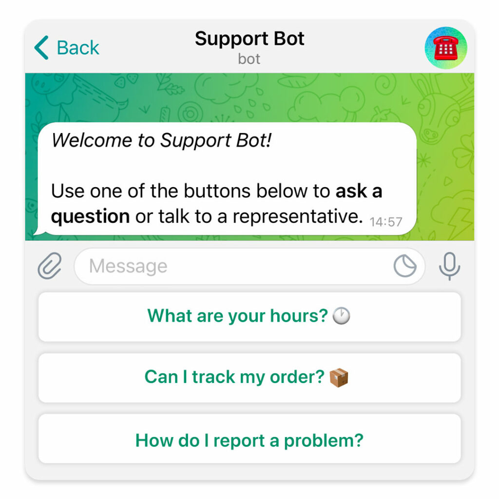 Telegram-API-OnlineLiveSupport.com